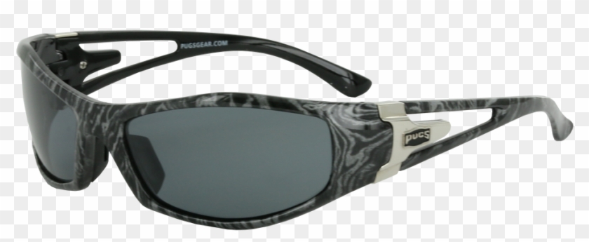 Pugs L2 Sports Polarized Sunglasses In Black/silver - Glasses Clipart #3128365