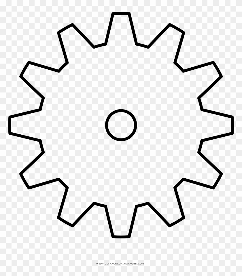 Cogwheel Coloring Page , Png Download Clipart #3128715