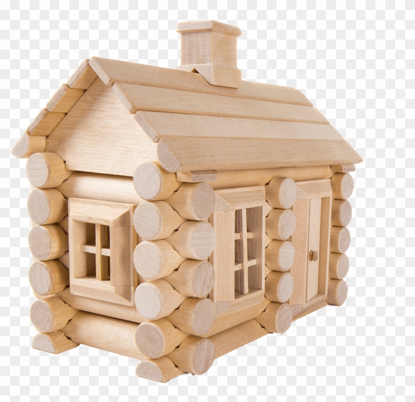 Little Wooden Toy House Clipart