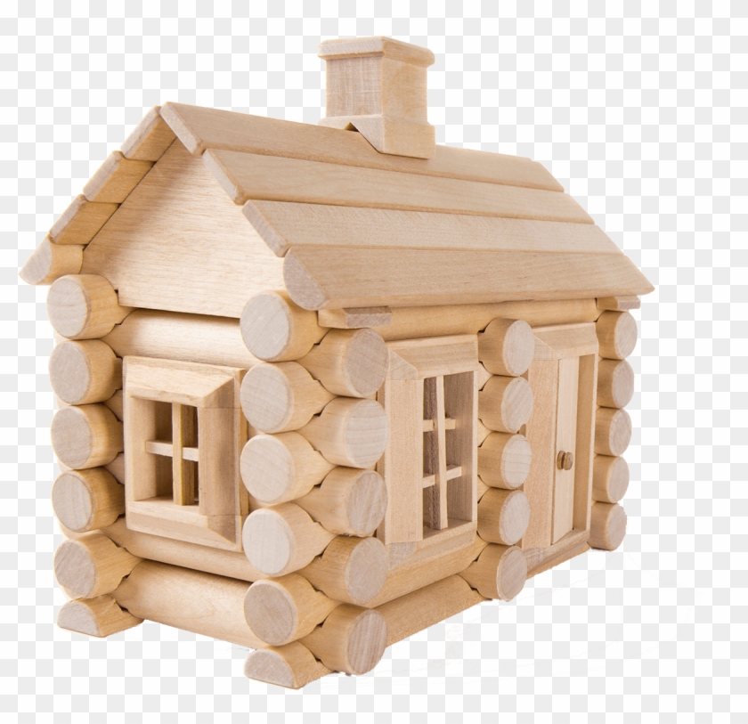 Little Wooden Toy House Clipart #3128857
