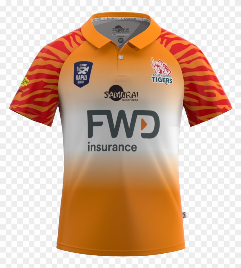 South China Tigers 2019 Men's Home Replica Jersey Thumbnail - Polo Shirt Clipart