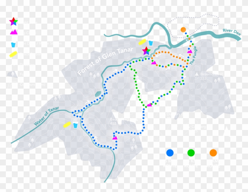 Illuminator Night Trail Events Map - Map Clipart #3129452