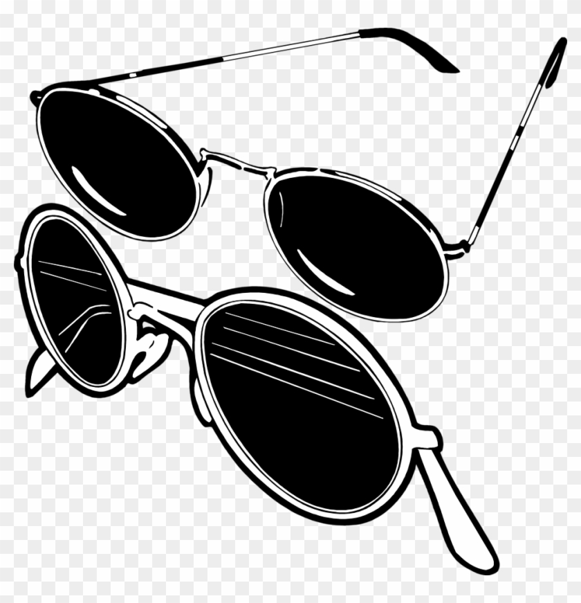 Jpg Black And White Stock Free Stock Photo Illustration - Sunglasses Illustration Clipart #3130815