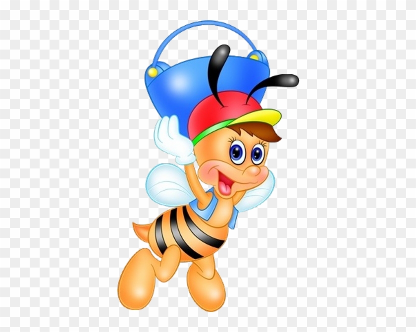 Honey Bee Cartoon, Cartoon Bee, Cute Cartoon Animals, - Clip Art - Png Download #3130863
