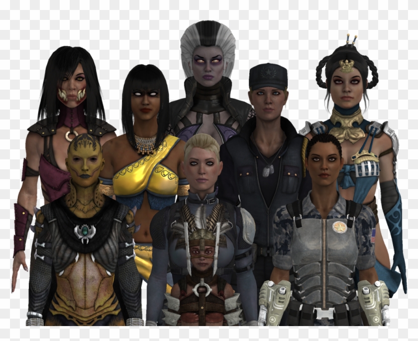 Mortal Kombat X Ladies - All Mortal Kombat X Girls Clipart