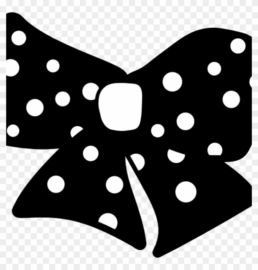 Gallery Of Bow Clipart Black And White Polka Dot Science - Png Download #3132003