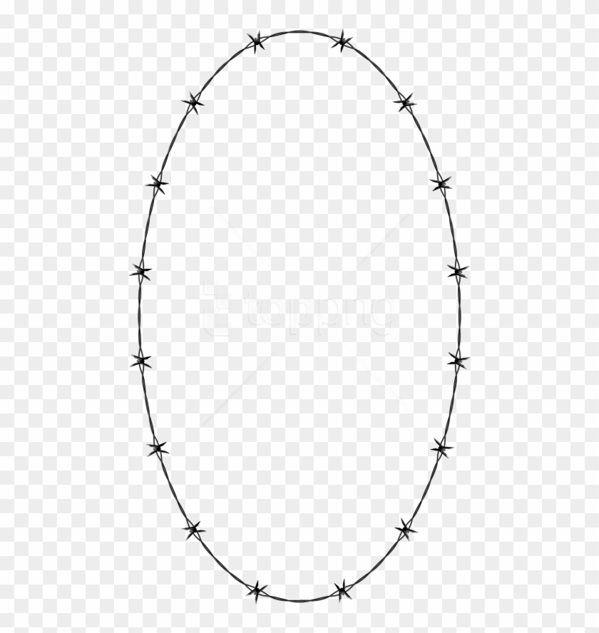Download Barbwire Clipart Png Photo - Barbed Wire Oval Transparent Png #3132050