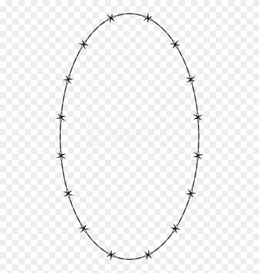Download Barbwire Clipart Png Photo - Barbed Wire Oval Transparent Png #3132050