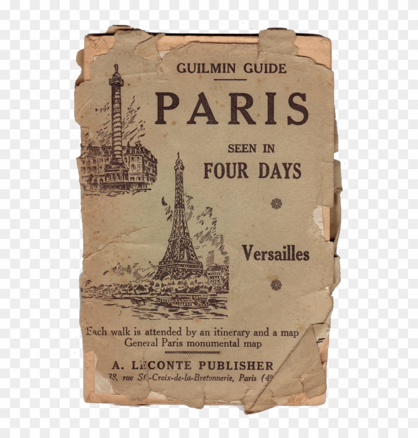 Vintage Guide To Paris - Poster Clipart #3132428