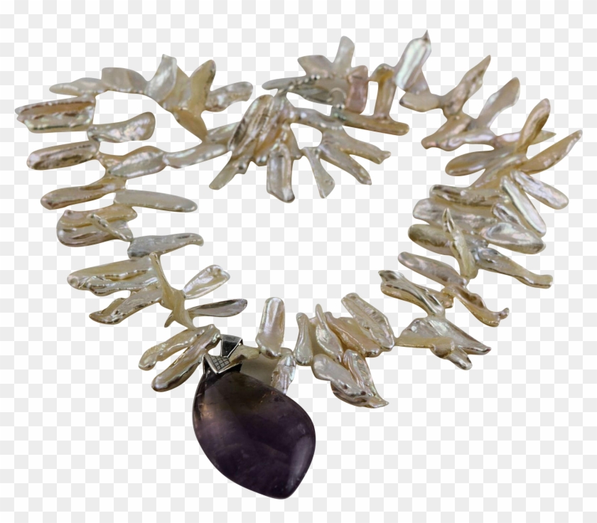 Designer Signed Ameritrine & Sterling Pendent With Clipart