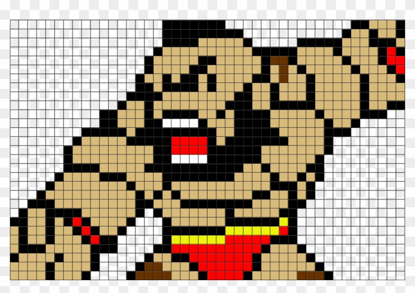 Pixel Art Street Fighter Zangief Clipart #3132652