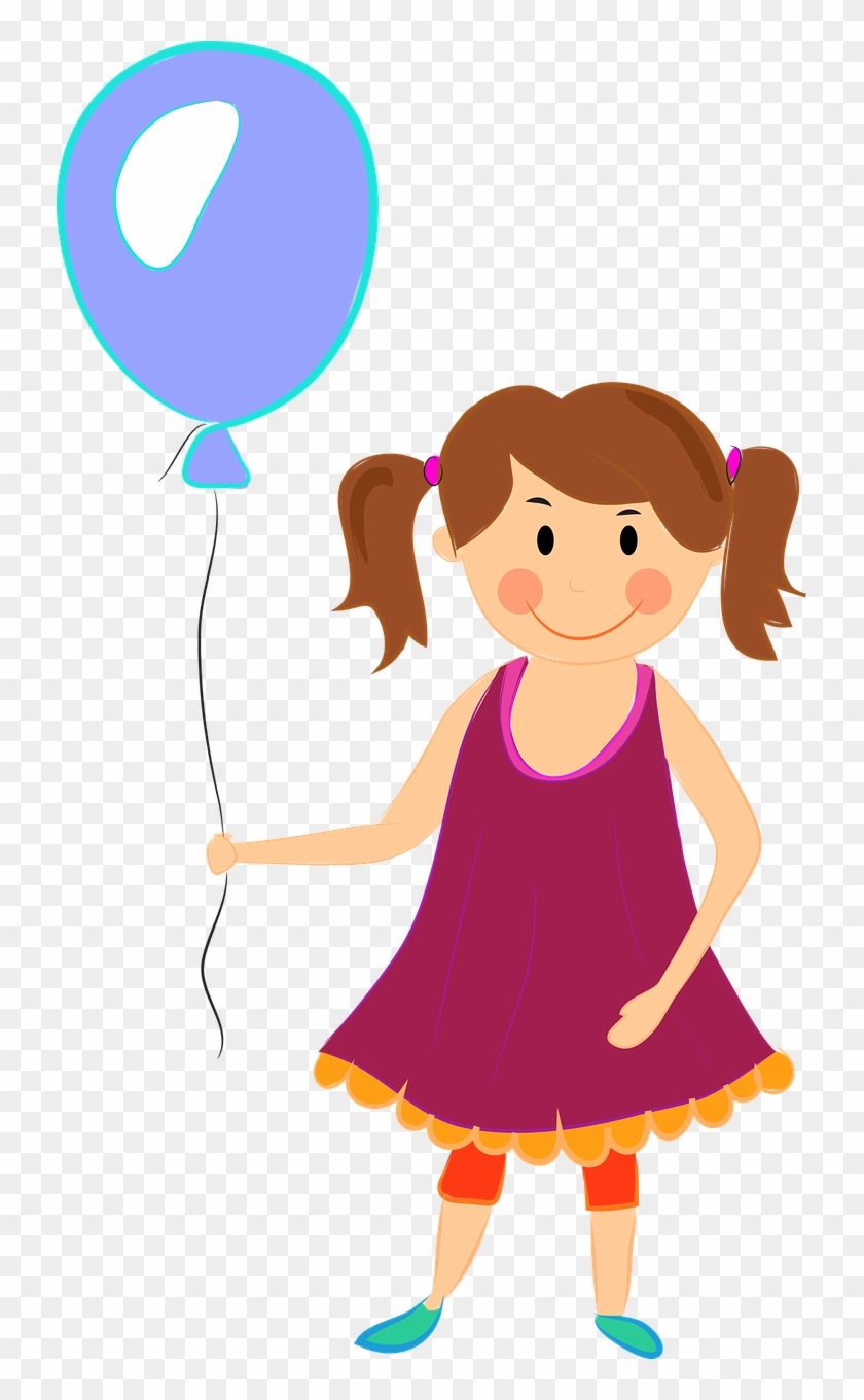 Baby Girl Girl Balloon Png Image - Niña Svg Clipart #3132946