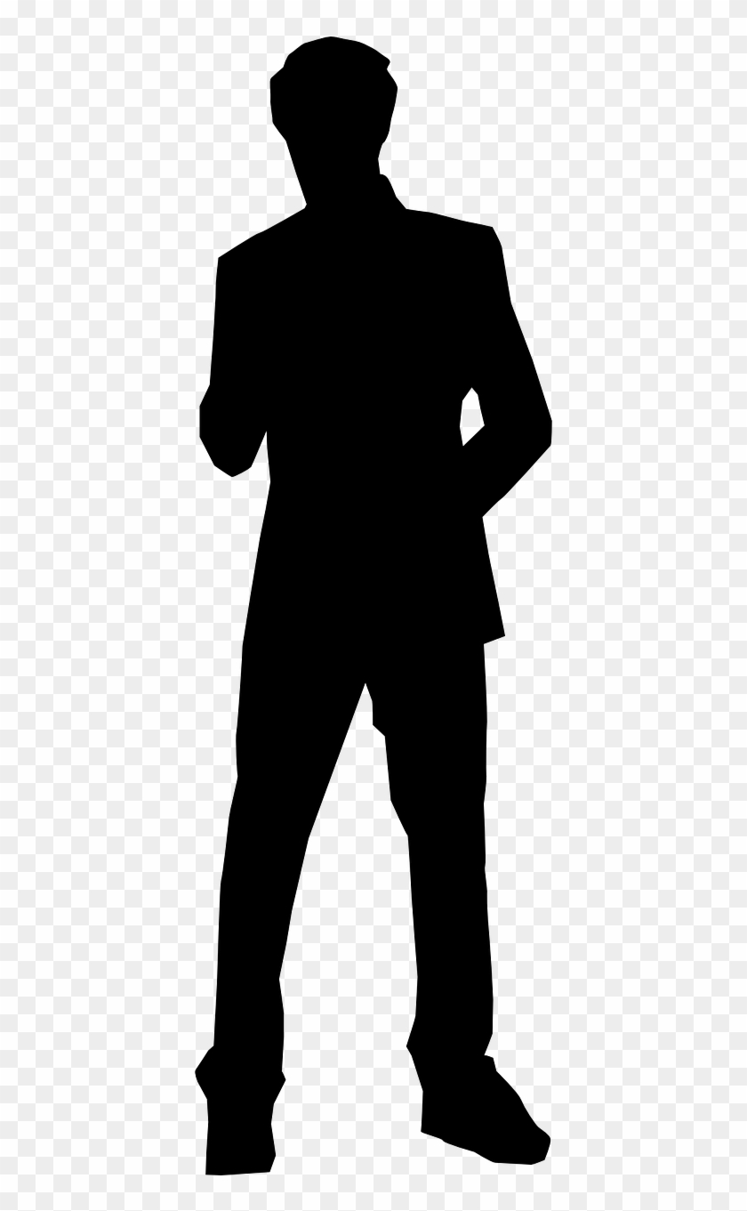 Man Stand Business Silhouette Png Image - 사람 실루엣 Png Clipart #3133039