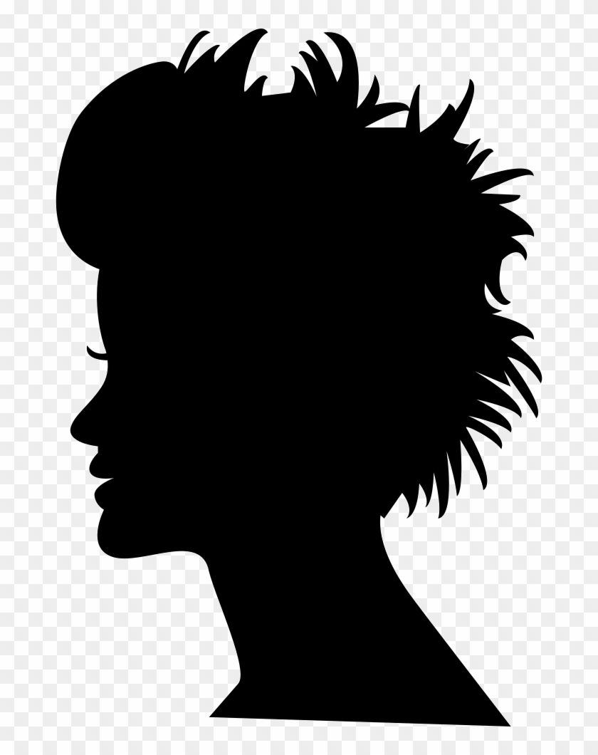 Head Silhouette With Short Hair Comments - Logos With Head Clipart