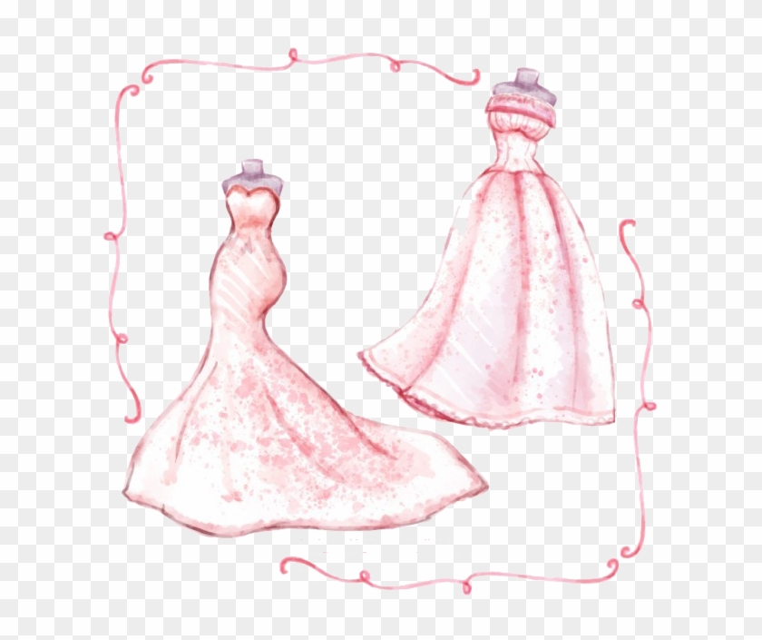 Bride Painting Transprent Png Free Download Pink Clipart #3133290