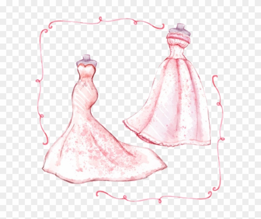 Bride Painting Transprent Png Free Download Pink Clipart