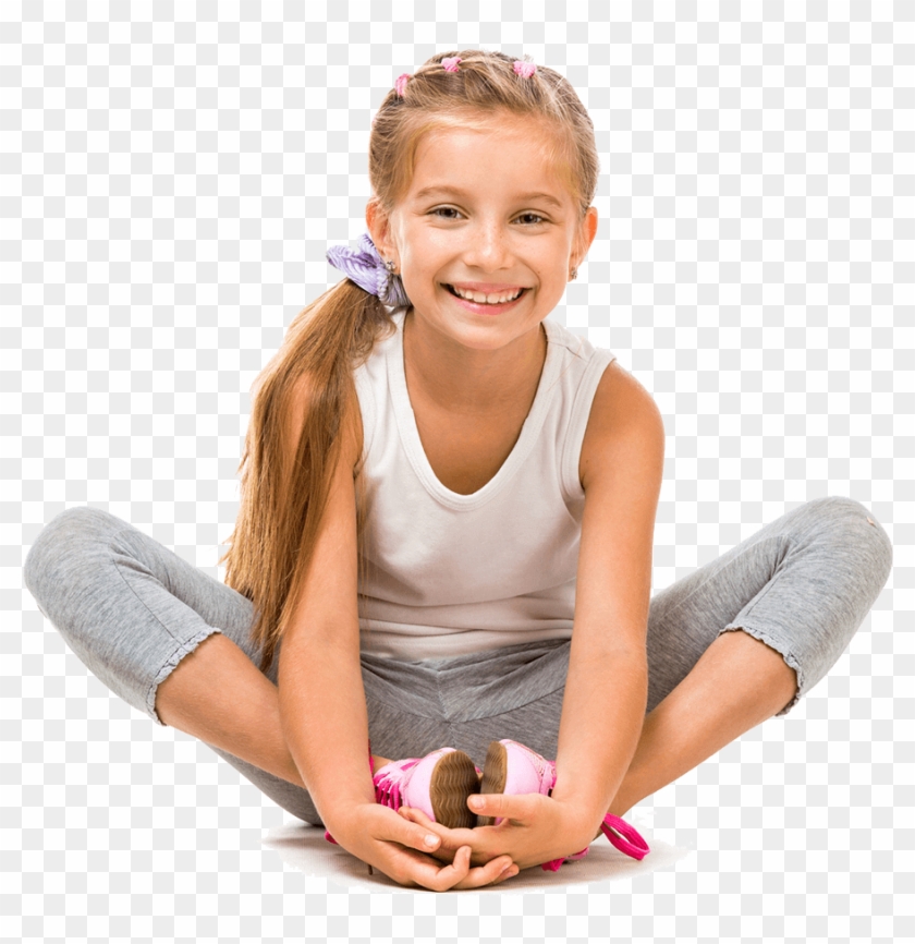 Child Sitting Png - Little Girl Transparent Clipart