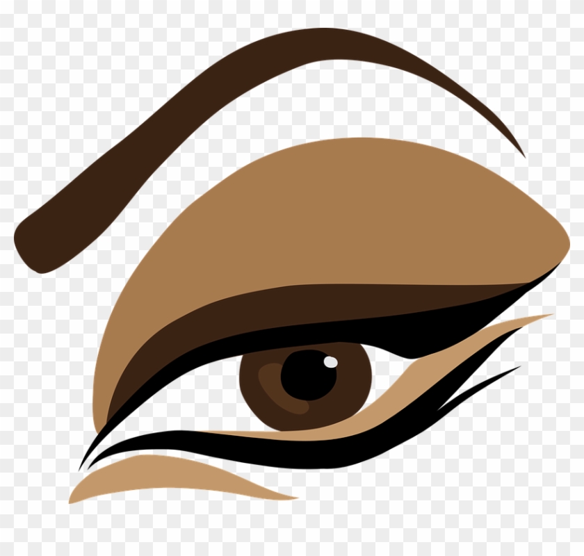 Brown Eyes Clipart Makeup - Eye Shadow Clipart - Png Download