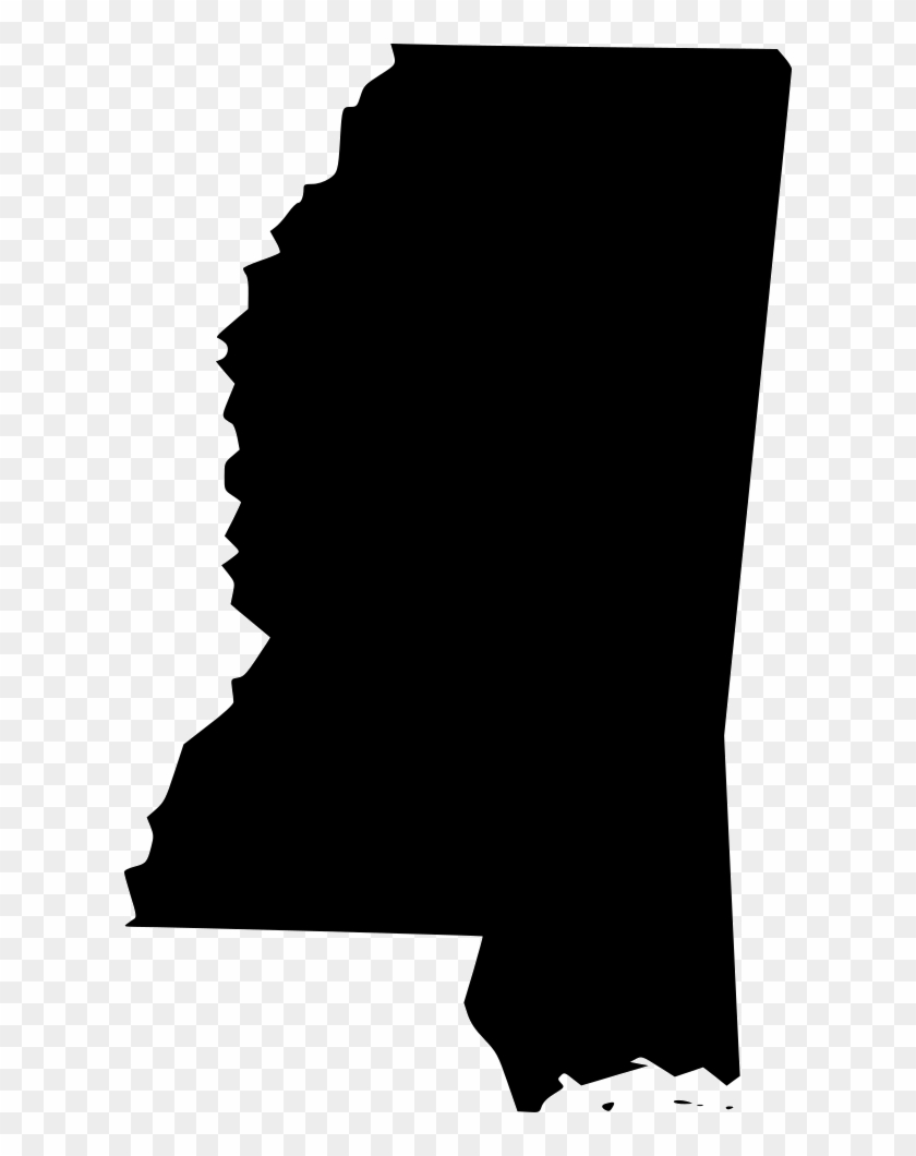 Mississippi Png Transparent Background - Mississippi State Outline Vector Clipart