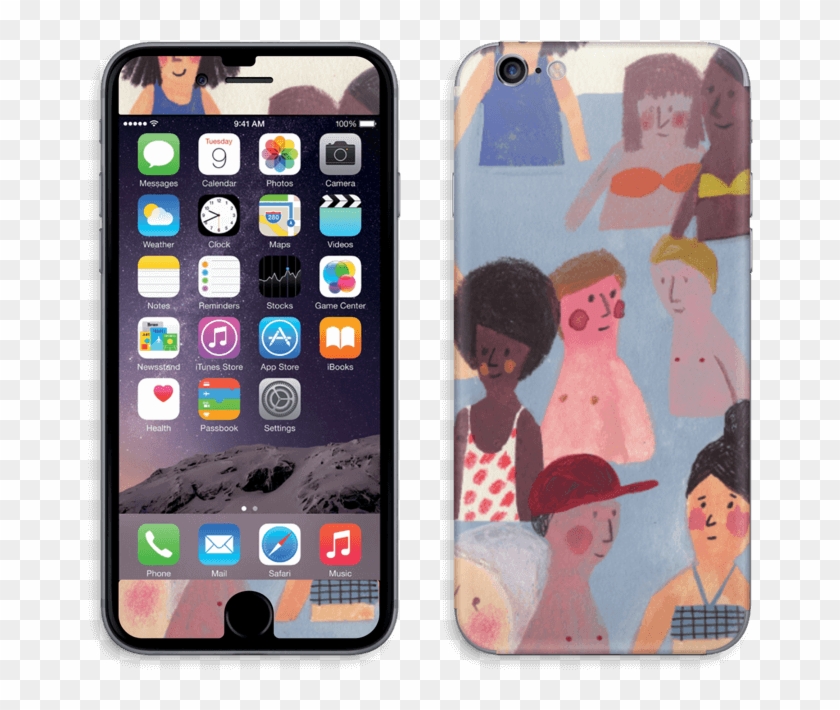 Summer People Skin Iphone 6/6s - Iphone 6 Plus Charging Point Clipart