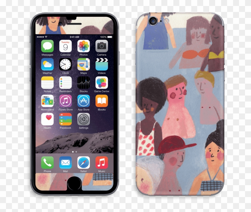 Summer People Skin Iphone 6/6s - Iphone 6 Plus Charging Point Clipart #3134806