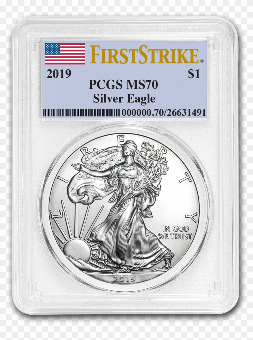 2019 Silver American Eagle Ms-70 Pcgs Coin For Sale - 2016 American Silver Eagle Clipart #3134983
