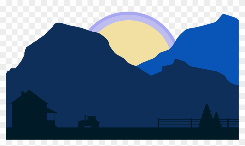 Countryside Sunrise Hills Png Image - Summit Clipart