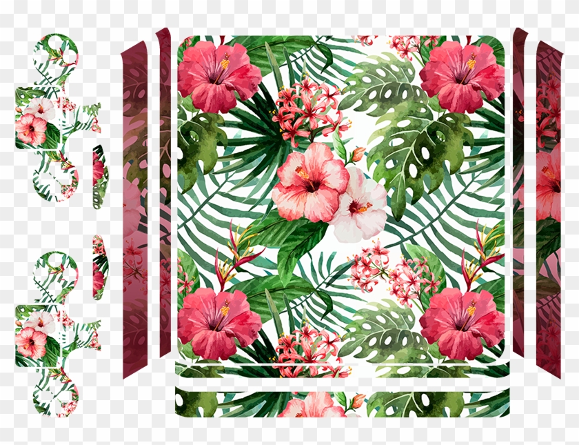 Tropical Jungle Ps4 Skin - Medidas Ps4 Pro Skin Clipart #3136038