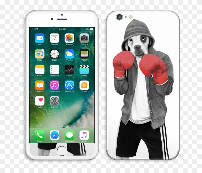 Street Boxer Skin Iphone 6 Plus - Iphone 8 Plus Rojo Y Blanco Clipart #3136523