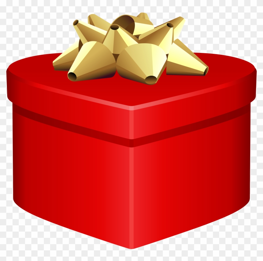Romantic Gift Box Transparent Clip Art Image - Png Download #3136653