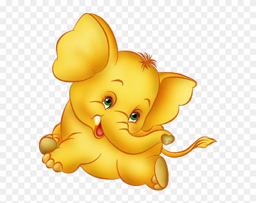 Funny Baby Elephant Clip Art Images - Animation Good Night Animated - Png Download