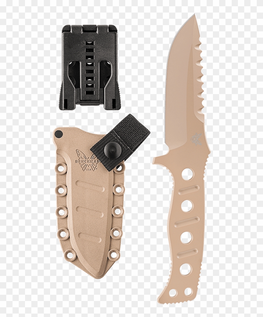Benchmade Adamas Fixed Blade Knife, Plain Edge, Desert - Benchmade 375 Adamas Screws Clipart #3136935