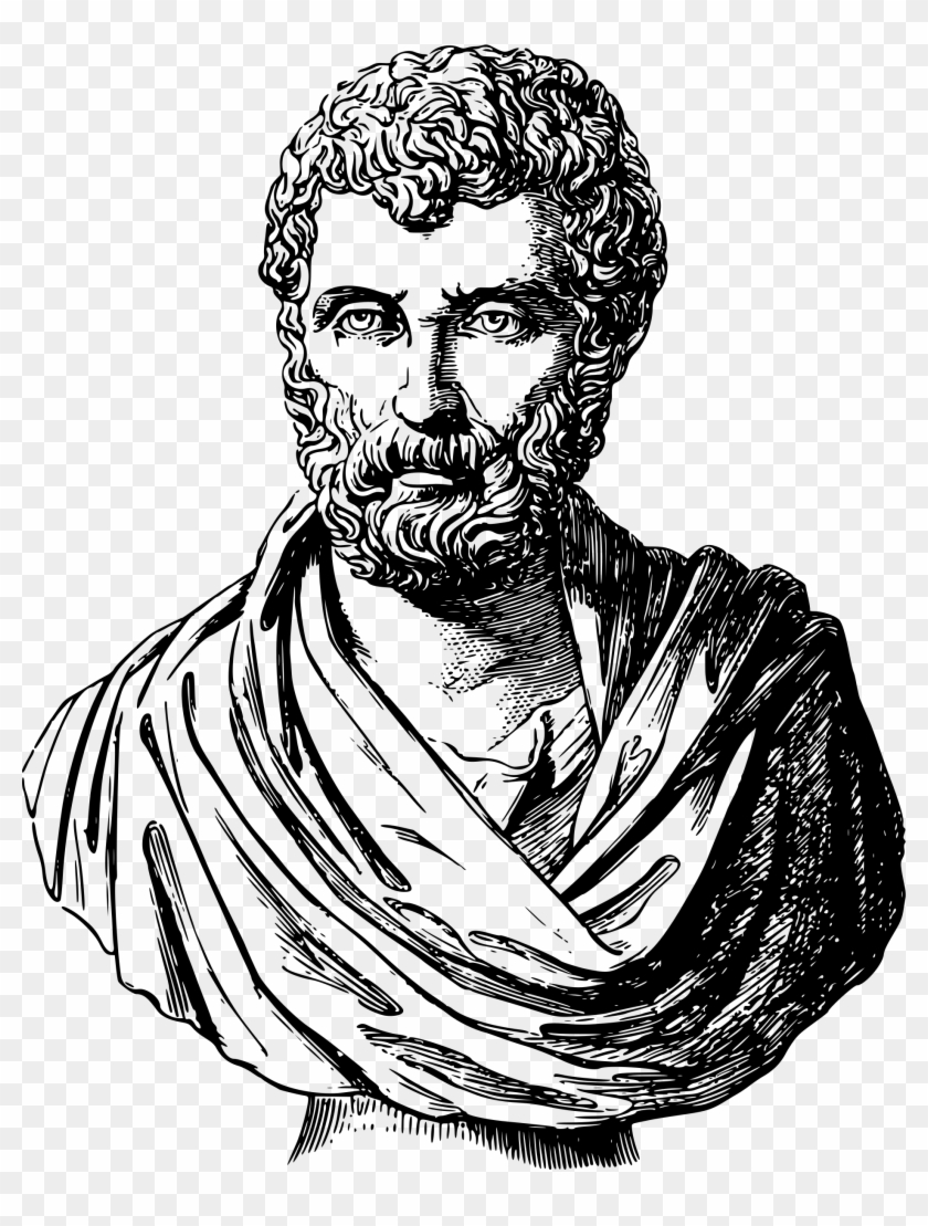 Download - Herodotus Black And White Clipart #3137000