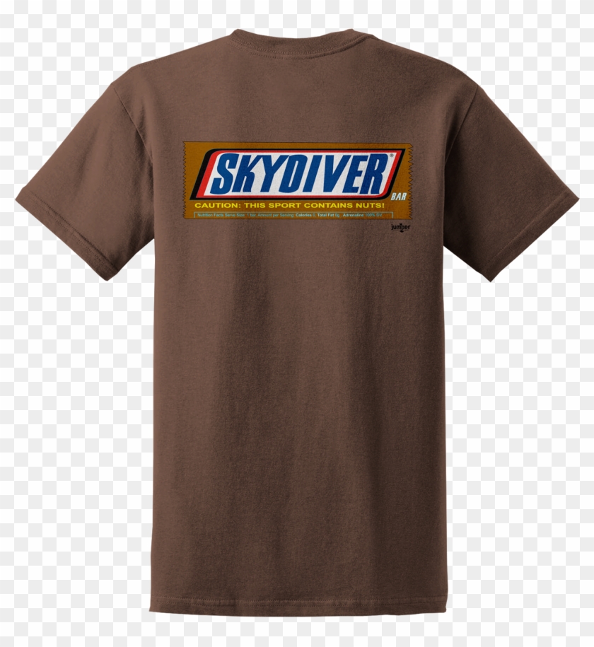 Snickers Style Skydive T Shirt - Active Shirt Clipart #3137248
