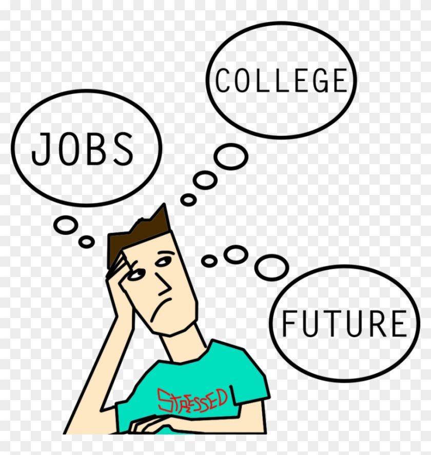 Image Royalty Free Library Seeing Your Future Careers - College Stress Clip Art - Png Download #3137290