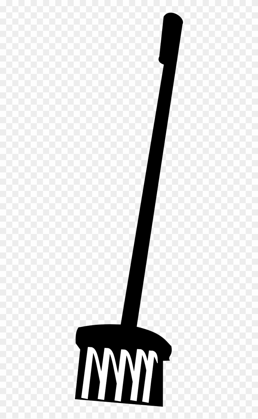 Mop Broom Cleaning Clean Png Image - Escoba Blanco Y Negro Png Clipart #3137554