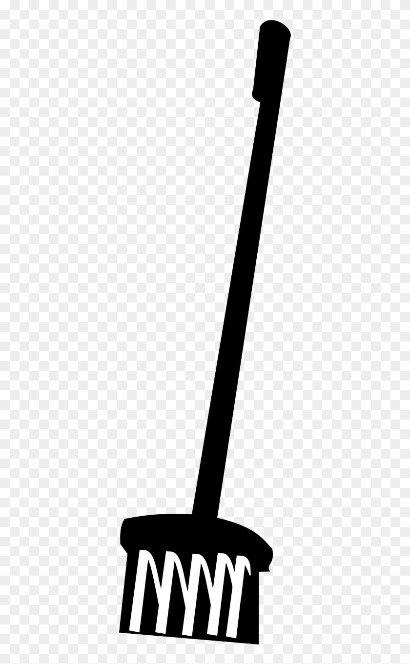 Mop Broom Cleaning Clean Png Image - Escoba Blanco Y Negro Png Clipart