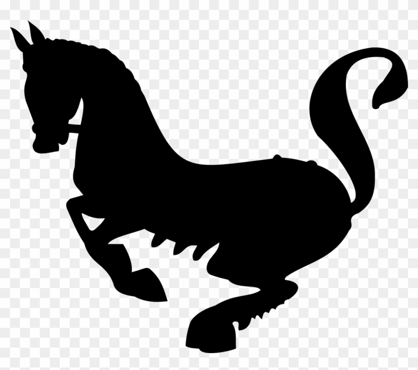 Horse Animal Silhouette Black Png Image - Siluetas De Negro De Animales Clipart #3138392