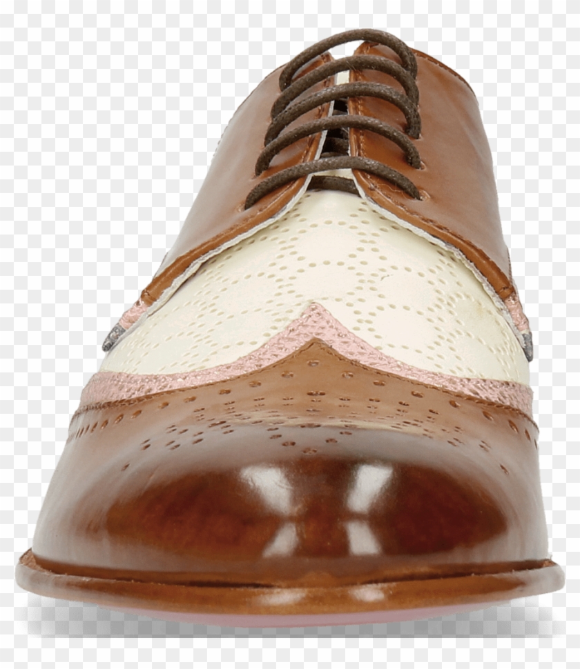 Derby Shoes Sally 15 Tan Grafi Rose Gold Perfo Nude - Slip-on Shoe Clipart #3138525