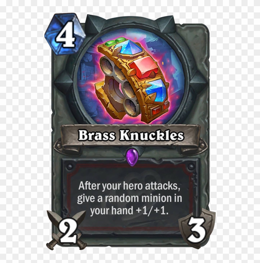 Brass Knuckles Card - Brass Knuckles Hearthstone Clipart