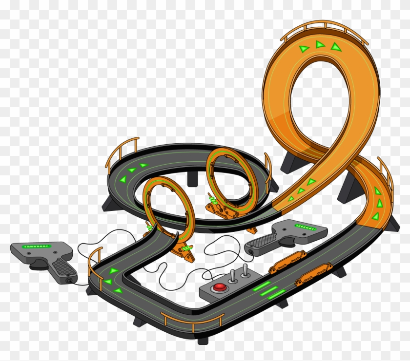 Revved Toy Raceway Family Guy Quest Stuff - Illustration Clipart #3139760