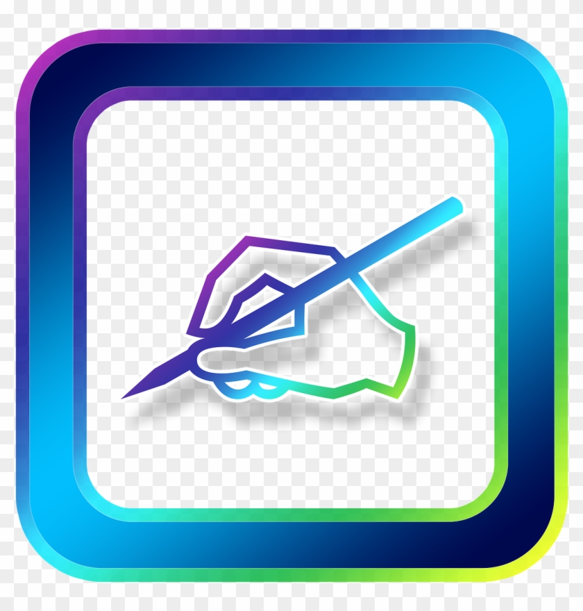 Icon Hand Leave Pen Note Png Image - Hand With Signature Clipart