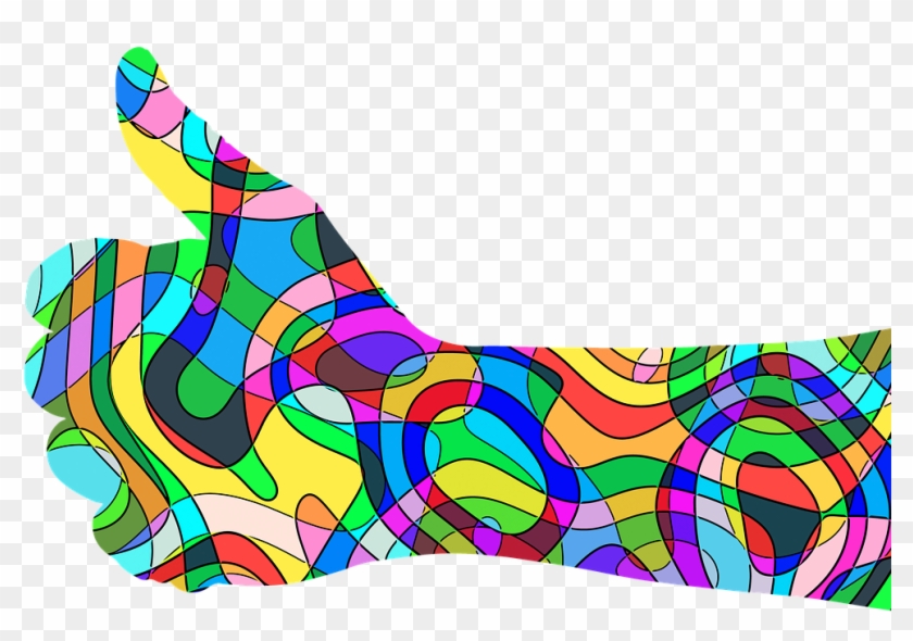 Like Thumb Retro Psychedelic Png Image - Rare Disease Day 2018 Theme Clipart