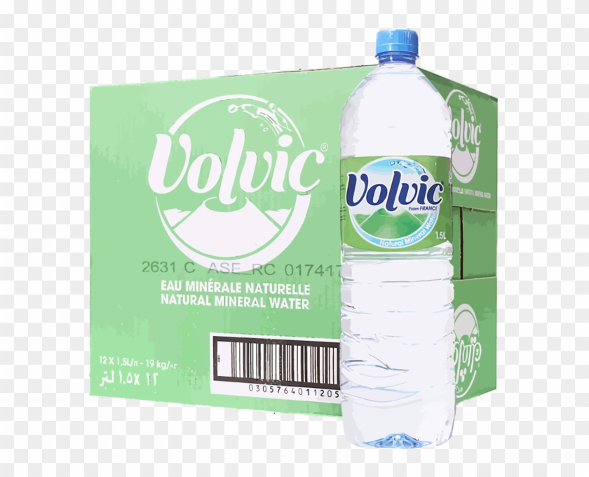 Volvic Water 12pk/1l - Volvic Water Bottle Clipart