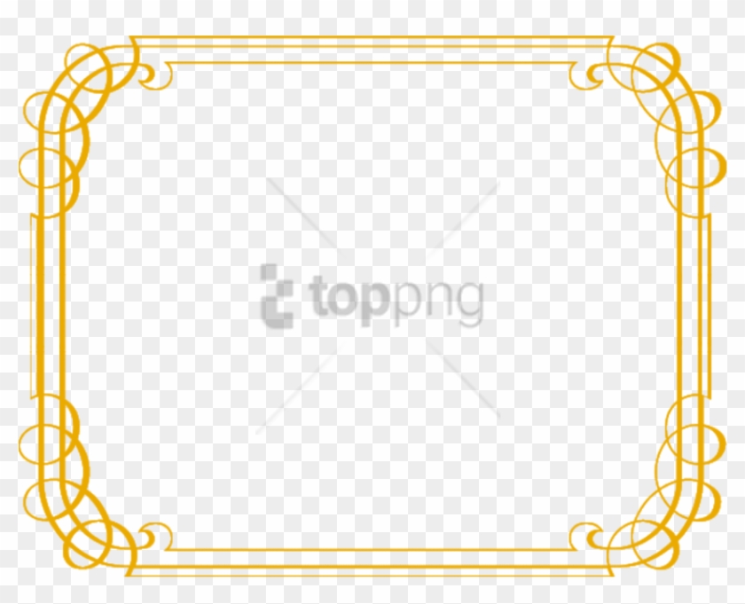 Free Png Gold Border Png Png Image With Transparent - Gold Free Fancy Borders Clipart #3142119