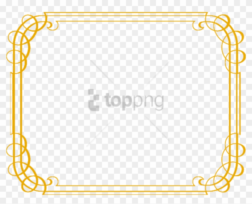 Free Png Gold Border Png Png Image With Transparent - Gold Free Fancy Borders Clipart