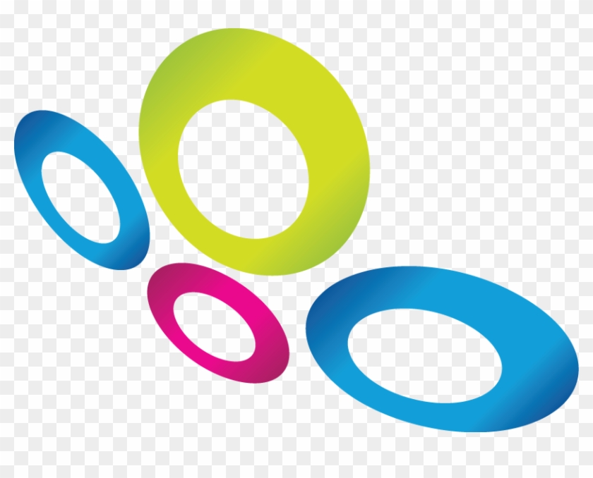 Blue Pink Yellow Round Abstract Logo - Innovative Logo Clipart