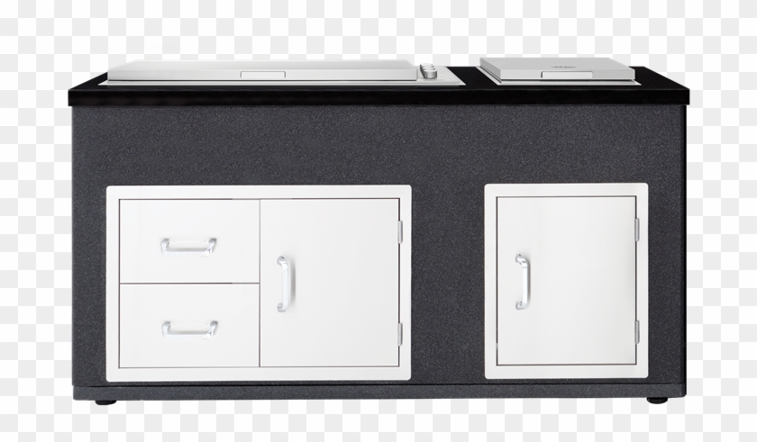 Outdoor Kitchen With Bbq And Side Burner - Beefeater Artisan Proline Clipart #3143333