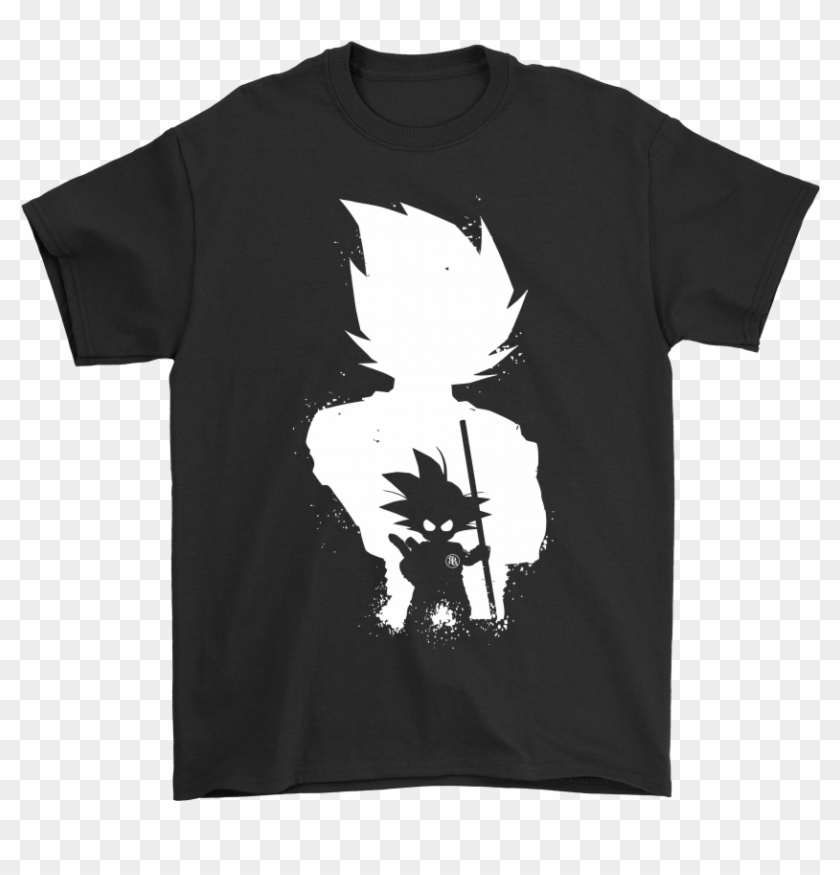 Son Goku Black And White Dragon Ball Shirts - Black Dragon Ball Shirts Clipart