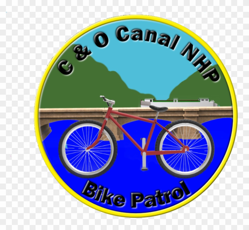C And O Canal Nhp Bike Patrol Logo - Road Bicycle Clipart